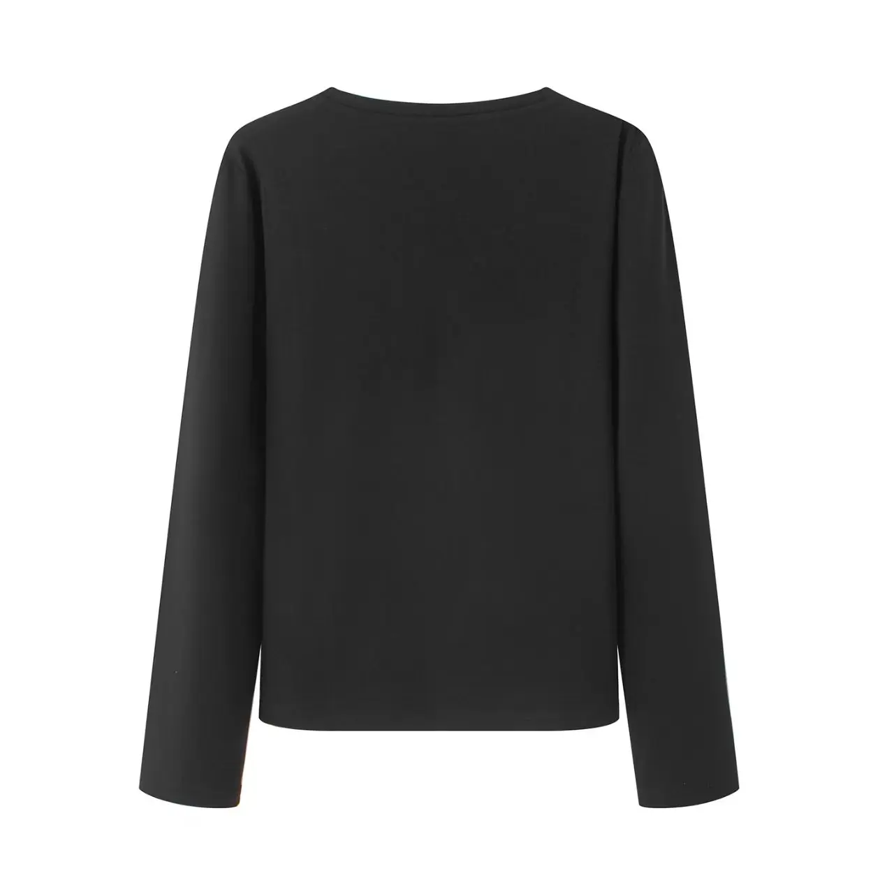 スリムフィット Vネック 長袖 Tシャツ レディース おしゃれ カジュアルスタイル パッチワークトップス 秋 2025 トレンド オールマッチスタイル