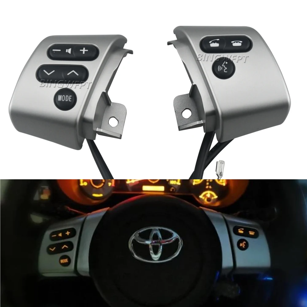 

Car High Quality Steering Wheel Button For Toyota FJ Cruiser 2006-2020 Telephone Audio Volume Control Switch 84250-35070