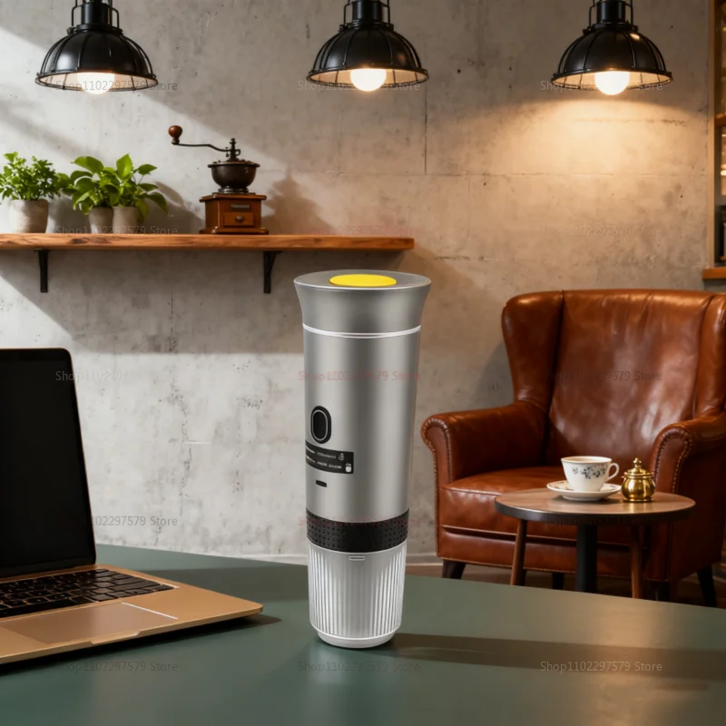 ماكينة صنع القهوة الكهربائية المحمولة ماكينة اسبريسو إيطالية محمولة للسيارة والمنزل 3 في 1 ماكينة قهوة للسفر بمسحوق الكبسولات