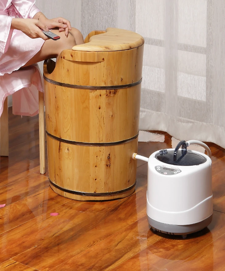 Heightened soaking bucket over knee, household steaming bucket, foot bath bucket, steaming bucket and wooden bucket.