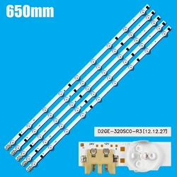 LED Strip For Samsung UE32F4000AW UE32F5000AK UE32F5030AW UE32F5300AW UE32F5300AK TV LED Backlight Strip Kit 9 Lamp Lens 5 Bands