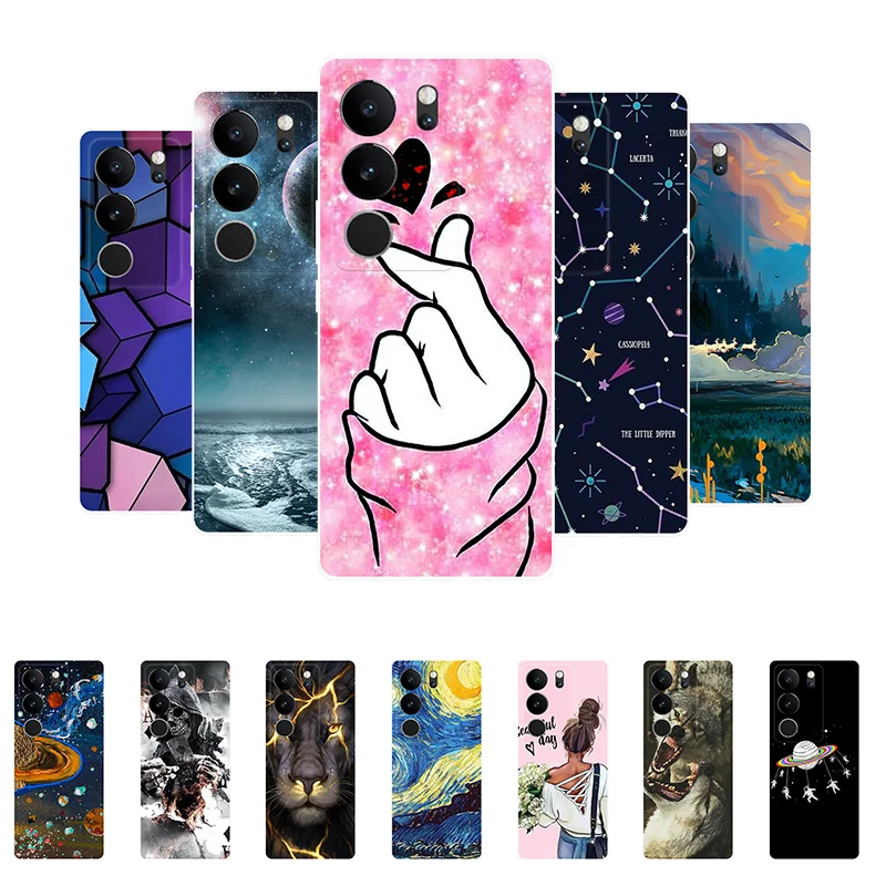 

Case For Vivo V29 5G Cover V2250 Soft Silicone Cute Back Case Covers for Vivo V29 V 29 5G Phone Case VivoV29 Funda Coque