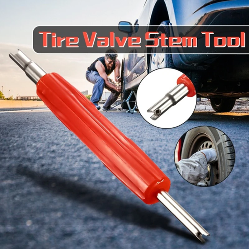 

100Pcs Car Truck Replacement Tire Tyre Valve Stem Core Part With Wrench