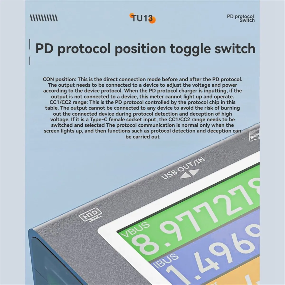 【DT56】USB/Type-C Tester Multi-Function Digital Display Voltage Current Monitor Power Meter PD3.0 Fast Charge with BT Module
