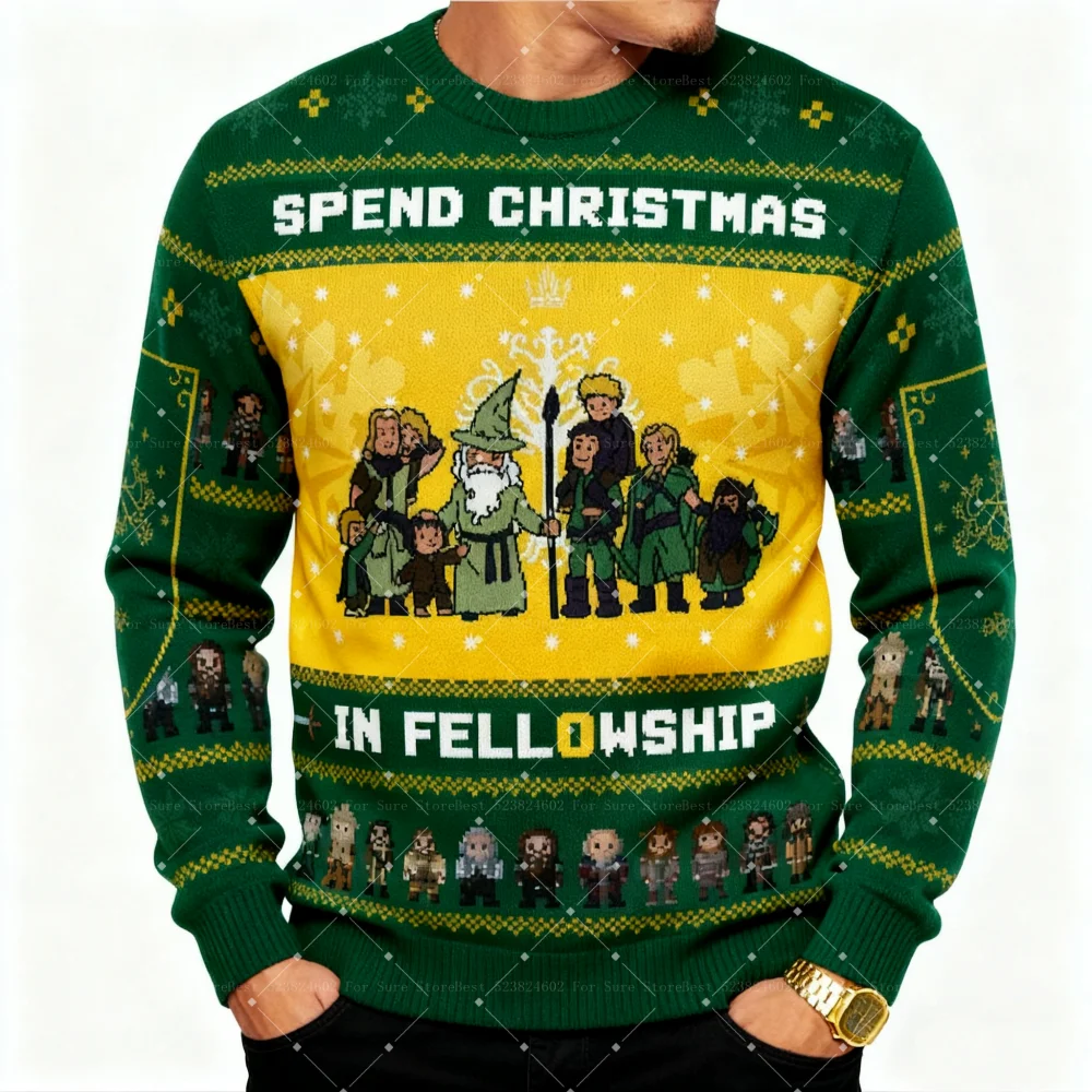 2026 خواتم القذرة الهوبيس القبيح عيد الميلاد البلوز الكرتون أنيمي النساء الرجال البلوز القمم موضة زوجين هوديي البلوز