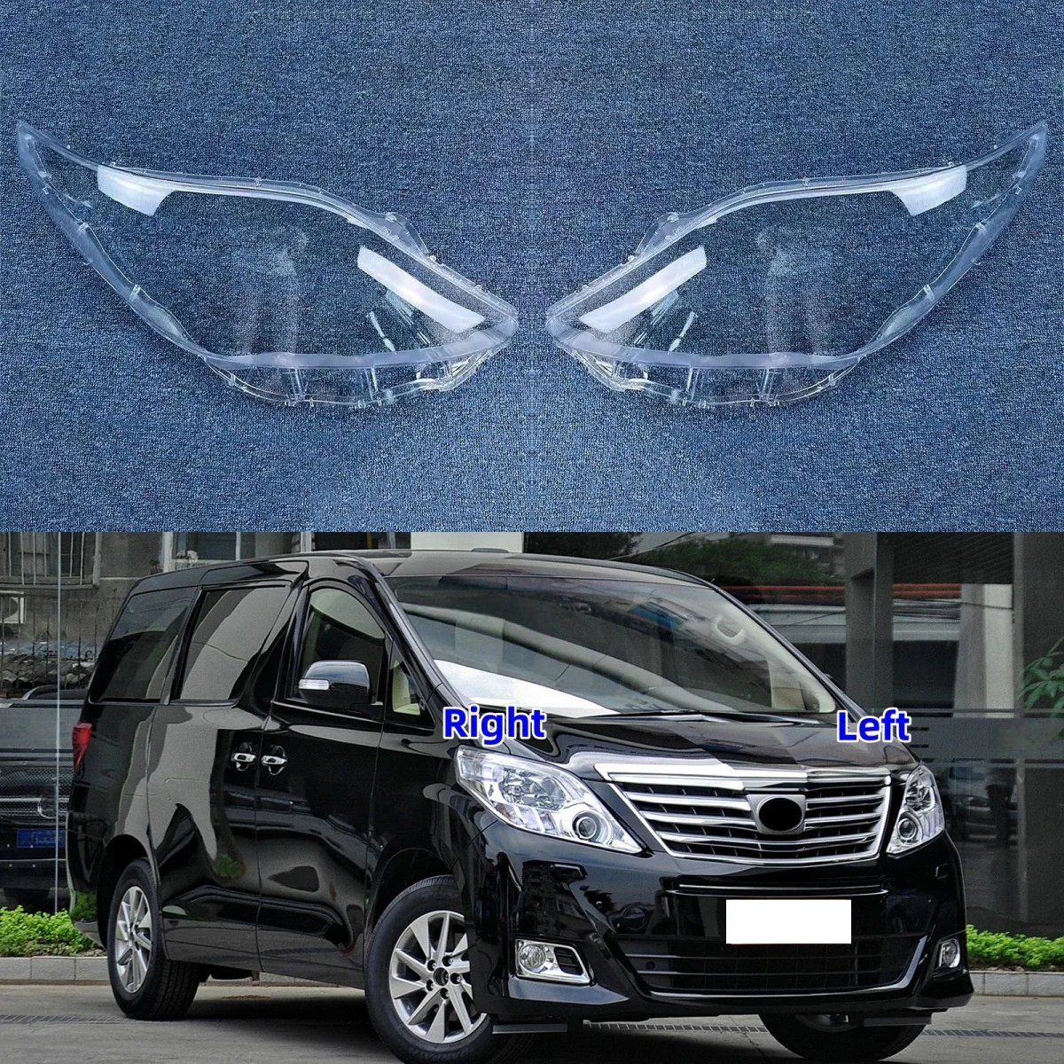 

Headlight Cover For Toyota Alphard 2008 2009 2010 2011 2012 Plastic Front Headlamp Lens Transparent Lampshade Shell Glass