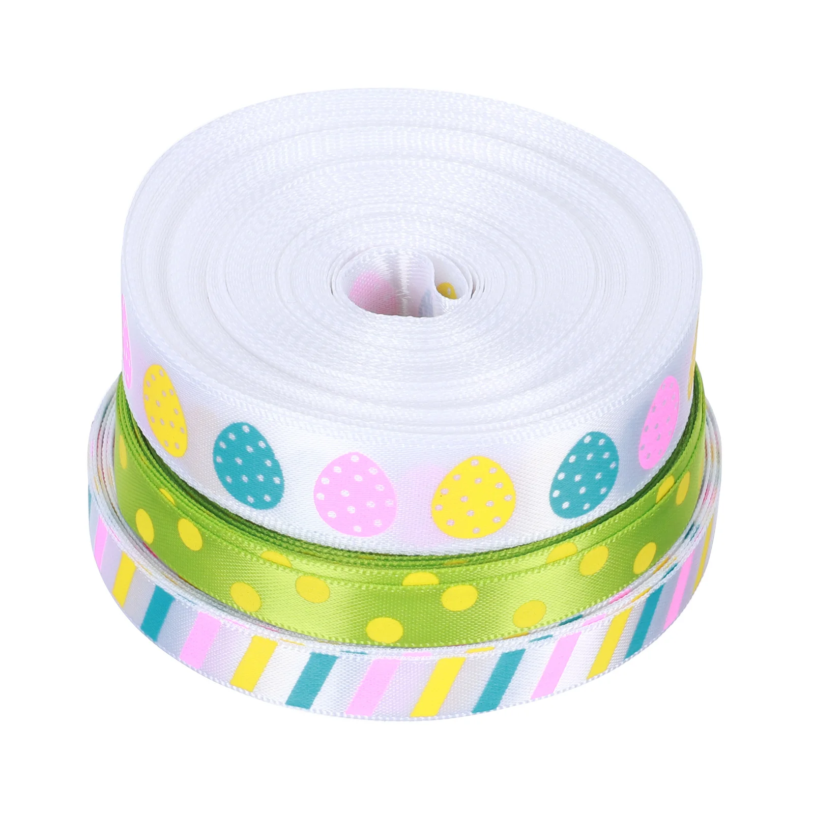 

3pcs 3 Rolls Diy Crafts Packaging Spring Easter Decor Gift Packing Party Present Packaging Ribbon Gift Box Ribbon Decor
