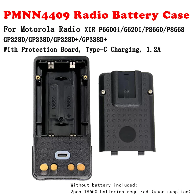 

PMNN4409 Radio Battery Case Box for Motorola XIR P8668/P6600i/P6620i /GP328D/GP338D/GP328D+ Walkie-Talkie Battery Box