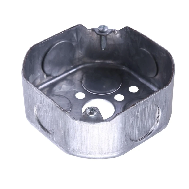 U55D Robusts Octagonal Metal Box for Electrical Projects 4x4inch Featuring Multiple Knockout Option Enhancing