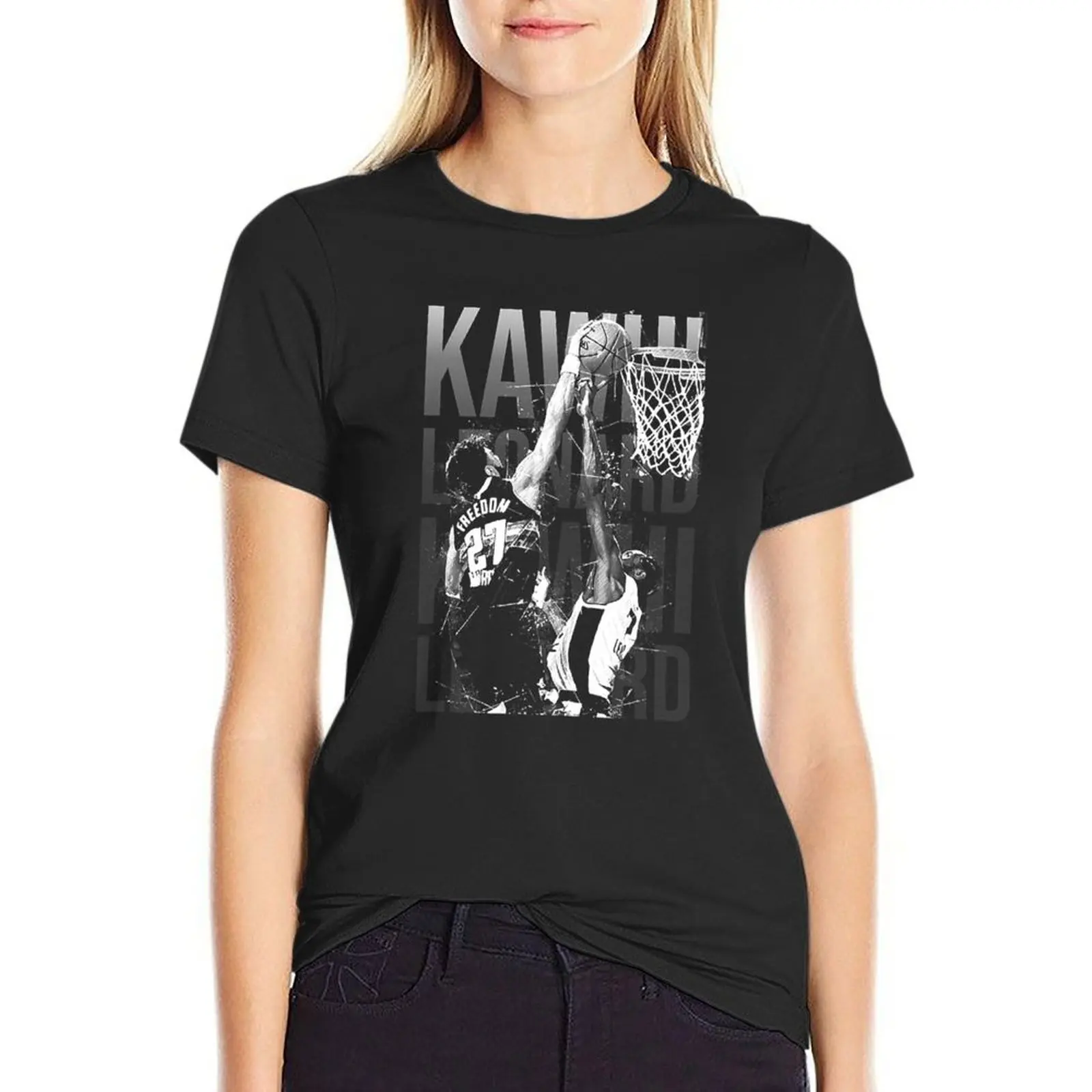 

Kawhi Leonard T-Shirt funnys plain cute tops shirts graphic tees tight shirts for Women