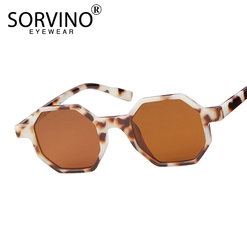 

SORVINO Unique Vintage Women Octagon Sunglasses 2020 Brand Designer Skinny Frame Square Sun Glasses White Red Pink Oculos SVN71