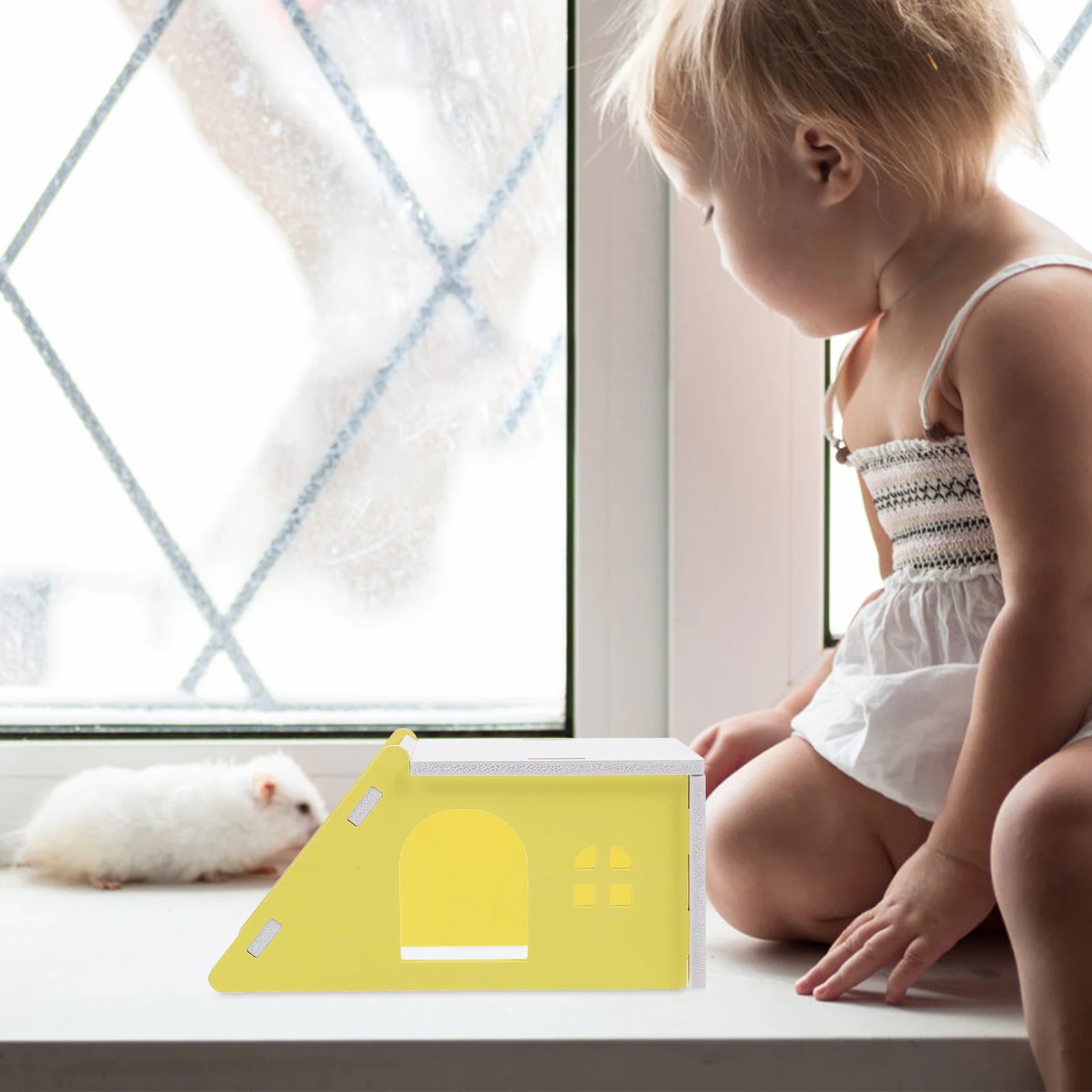 

1 set Hut For Small Pets Easy Clean Comfortable Rest Spot Cage Decor Hamster Hideout Hamster House Rat Hideout Guinea