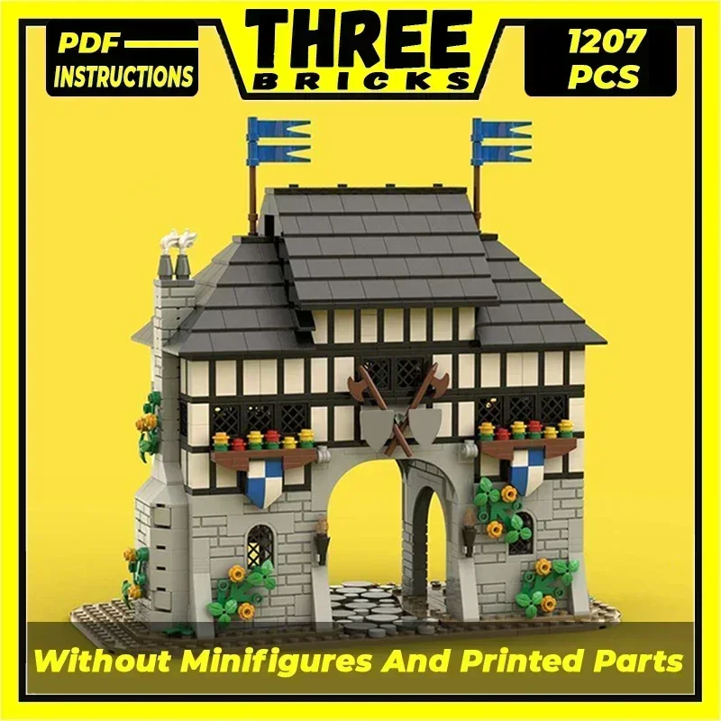 

Moc строительные кирпичи, военная модель крепости, соколиный замок, технология, модульные блоки, подарок, рождественские игрушки, наборы «сделай сам», сборка