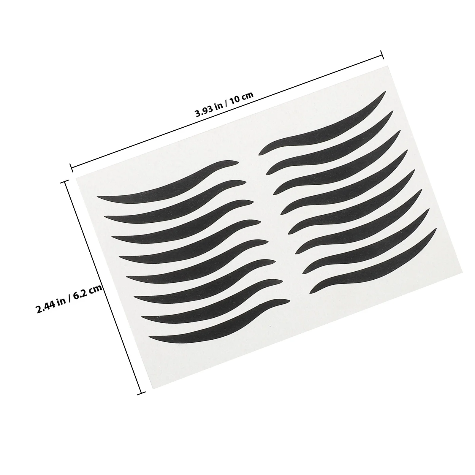 80 paar zwarte plastic eyeliner sticker tijdelijke oogmake-up oogschaduw sticker waterdichte eyeliner voor feestpodium