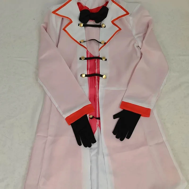 

3.a;6\m/ Cosplay Costume Fantasia Anime Hazbin Morningstar Uniform with Gloves For Halloween Comic Con Lucifer Outfit # g;8'l/7,