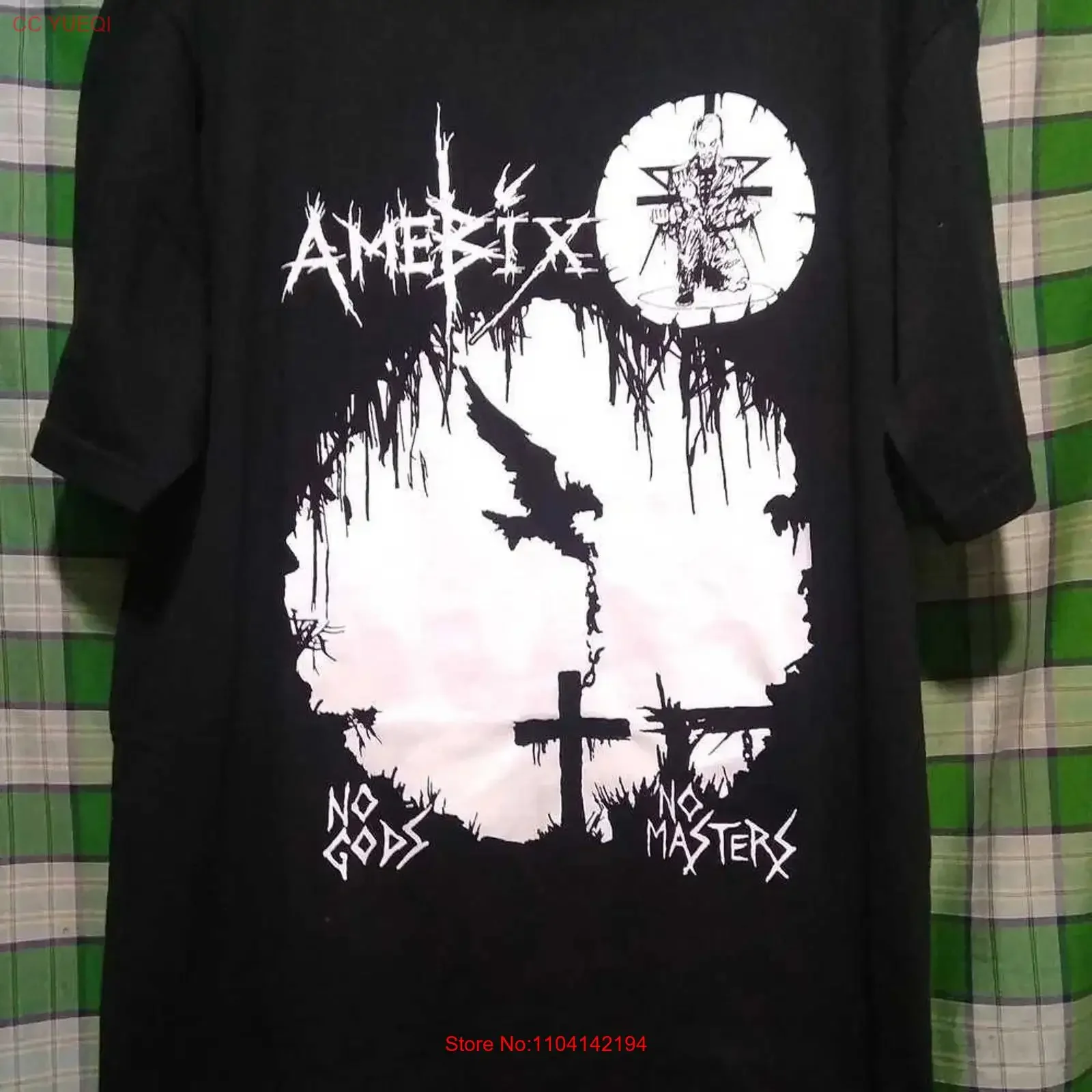 New Amebix No Gods Masters For Fans S 5XL T Shirt BI04_191 vintage Washed Unisex graphic designer clothes Comfortable Soft