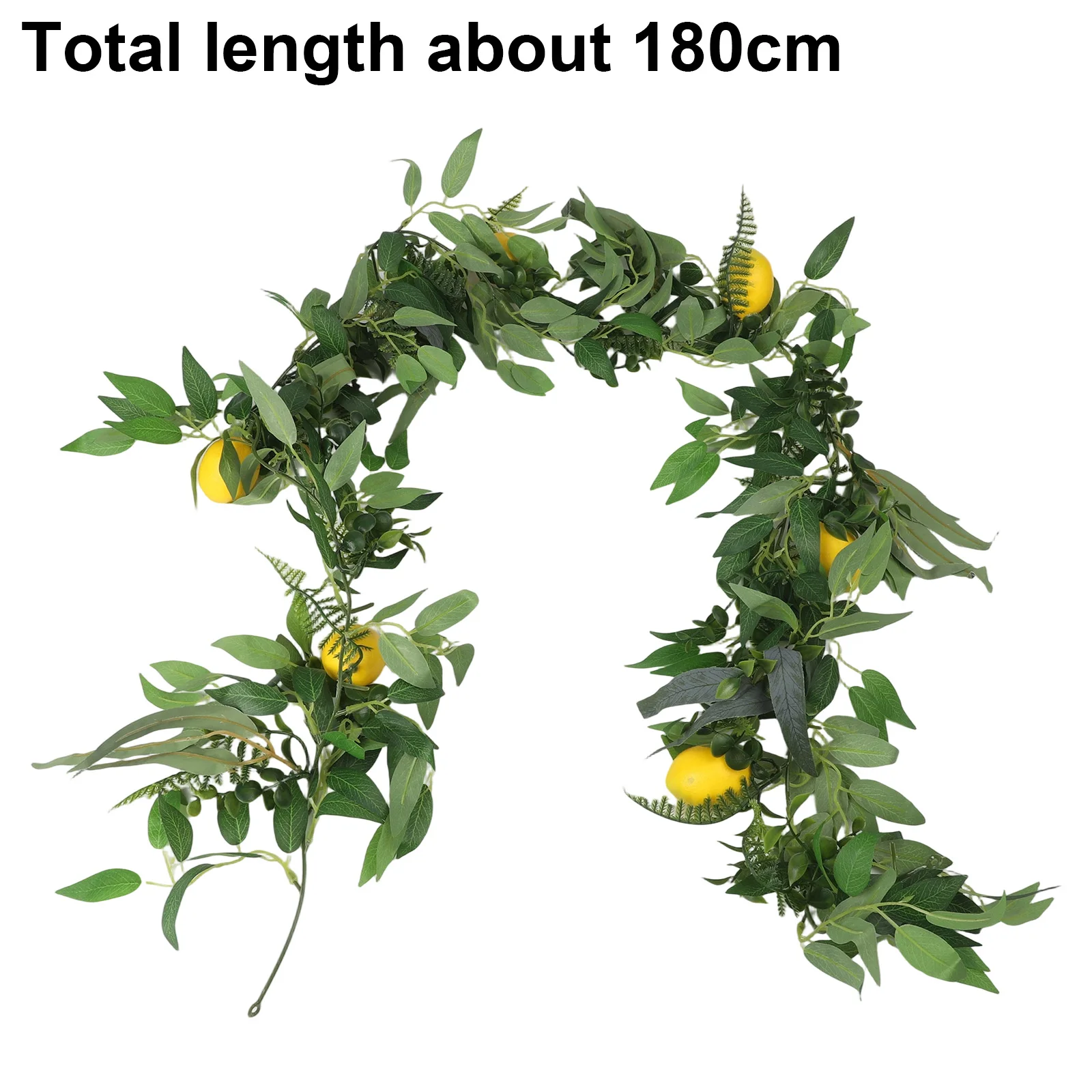 

Realistic Artificial Lemon Vine Centerpiece Decor Party Decor 180cm Lemon Vine PPC Material Realistic Appearance 180cm Length