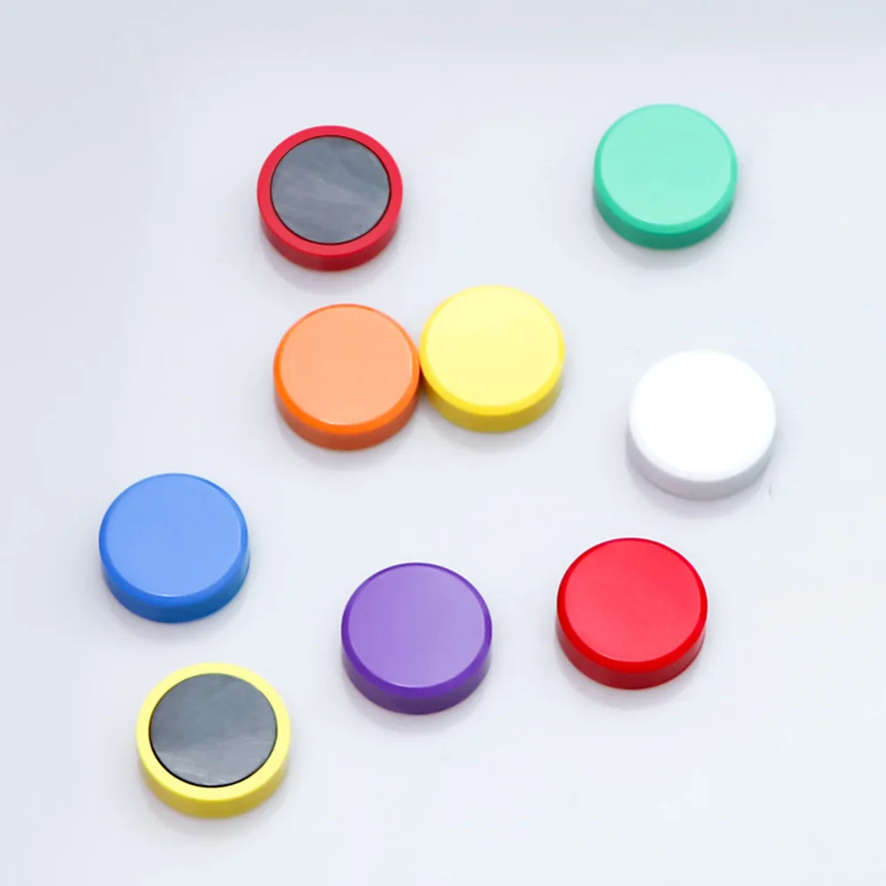 

24Pcs Magnetic Round Magnets 3Cm for Whiteboard Blackboard Colored Stickers Office School Organization Fridge Locker Bulletin