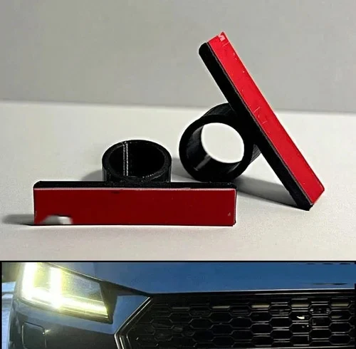 2PCS Number Plate Clips Holders Kits For Audi Honeycomb Grills License Plate Car Exterior Accessories