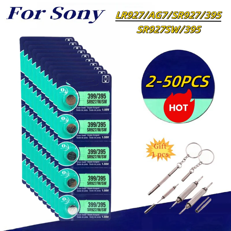 

2-50Pcs Original For Sony AG7 SR927SW 395 LR927 395AL926F Lithium Batteries Button Battery for Watch Toys Control Calculator T