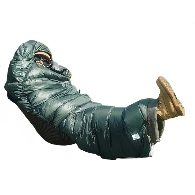 Goose Down Sleeping Bag E400/E700/E1000 Outdoor Adult Camping Envelope Down Sleeping Bag Couple