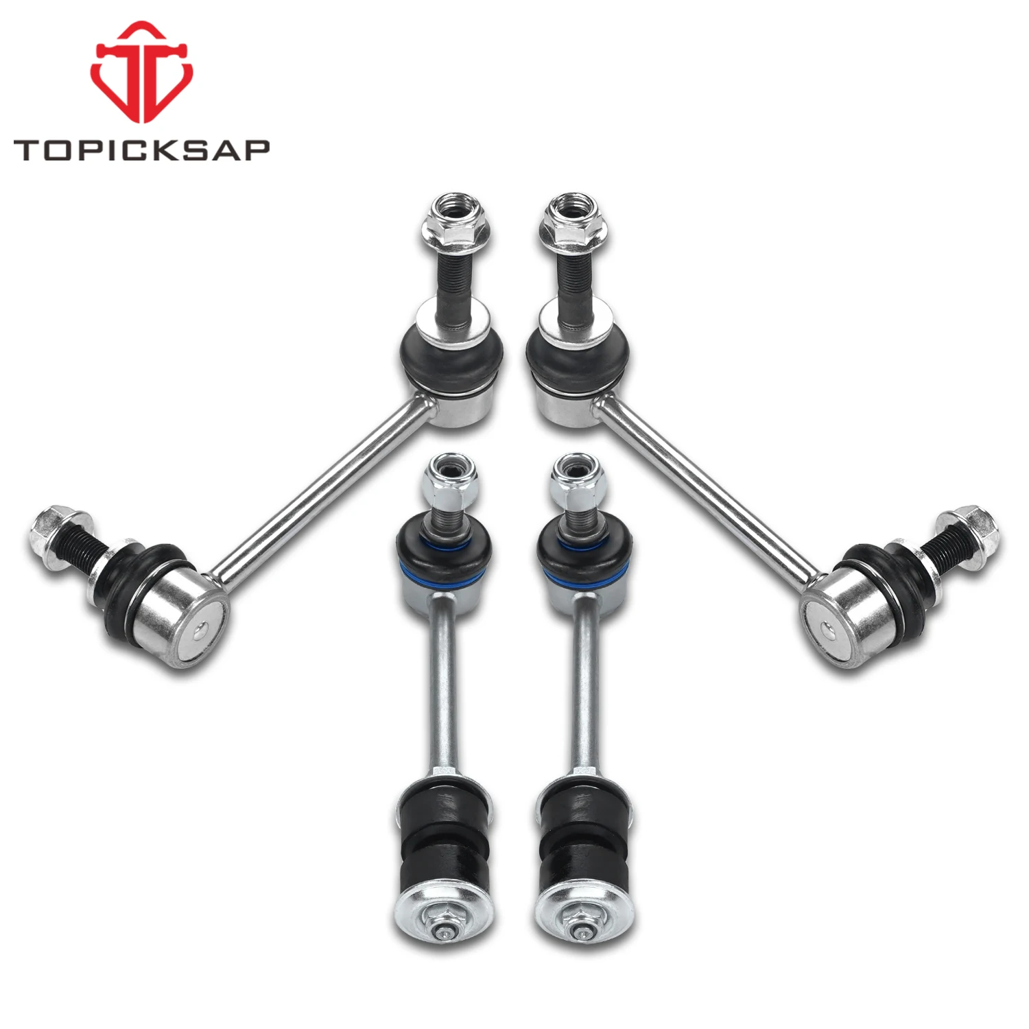 TOPICKSAP 4Pcs Front/Rear Sway Bar Link Kit for Toyota 4Runner/FJ Cruiser/Lexus GX470 2003-2018 Suspension K90677 K90683 K80469