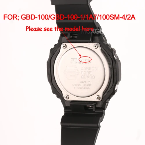 Imagen 2 del producto Correa de repuesto GBD100 adecuada para Casio GBD-100 GBD-100-1/1A7/100SM-4/2A pulsera deportiva impermeable para hombre correa de reloj de goma