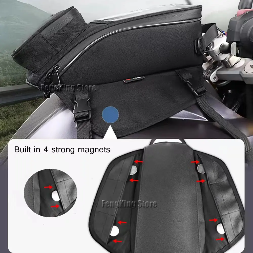 Für Benelli Leoncino 125 250 500 800 Motorrad-Kraftstofftank-Navigationstasche, wasserdichte Kraftstofftanktasche mit großer Kapazität