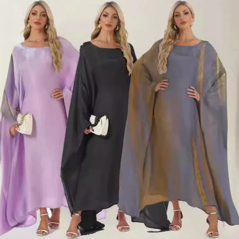 Robe árabe do oriente médio feminino solto plus size férias vestido elegante de luxo cw19971