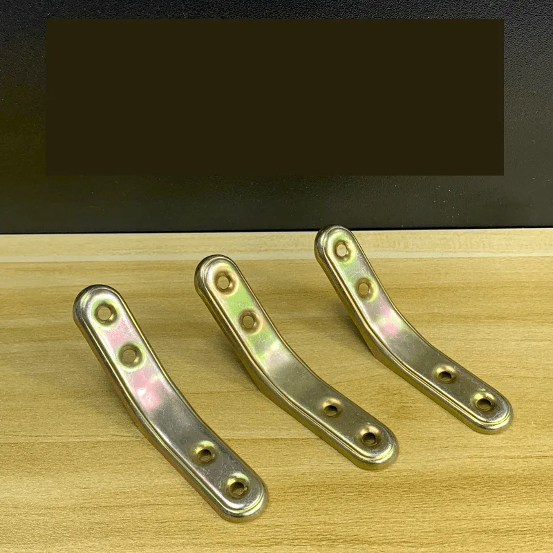 10PCS Color Zinc Iron Corner Brace 135 Degree Angle Connector Bed Cabinet Wardrobe Bracket Furniture Hardware