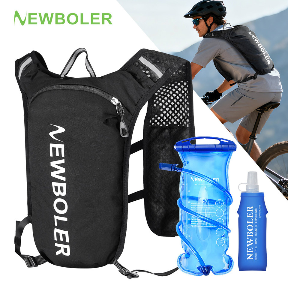  NEWBOLER Trail Running Backpack Ultra Lightweight Hydration Vest Breathable Functional Pack for Marathon Cycling Hiking 