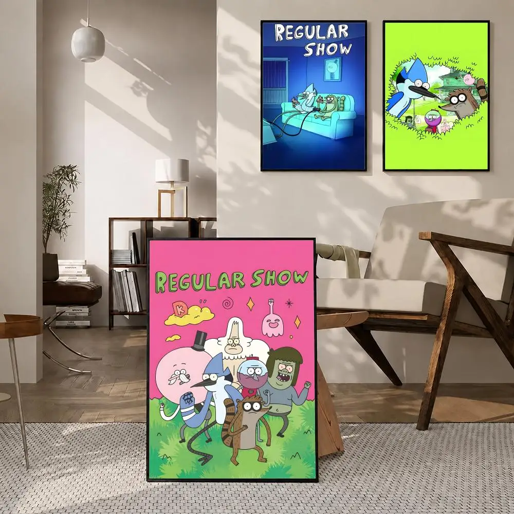 TV Series Regular Show Poster High-definition poster stickers, suitable for bedroom, living room, home decoration