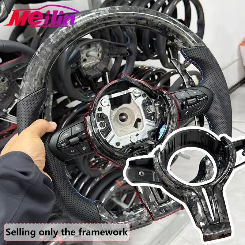 

Подходит для BMW F30 F10 F31 F20 Кованое перфорированное рулевое колесо из углеродного волокна Кованые лопасти из углеродного волокна