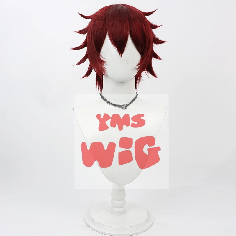 Twisted Wonderland Gidel Cosplay Wig Short Heat Resistant Synthetic Hair Men Women Party Wigs