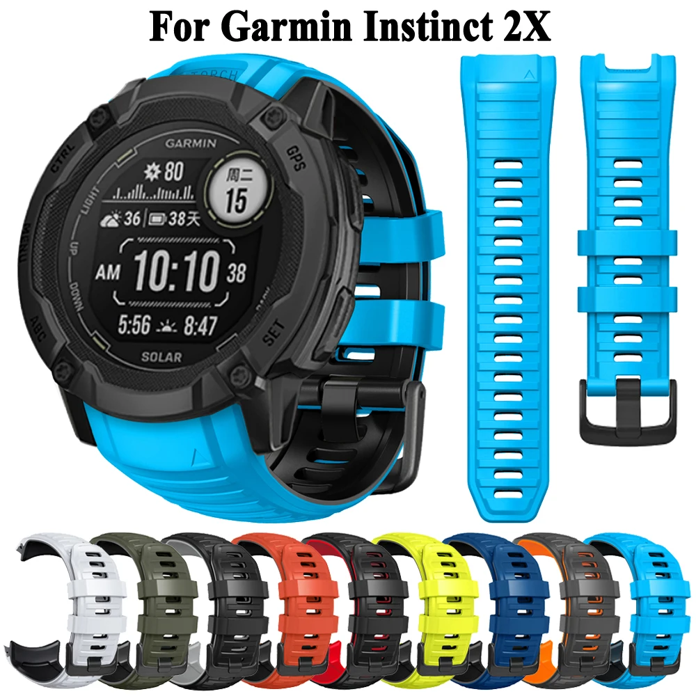 26mm Strap For Garmin Instinct 2X Solar Smartwatch Watch Band Belt Bracelet Watchband Ремешок Correa Replacement Wristband