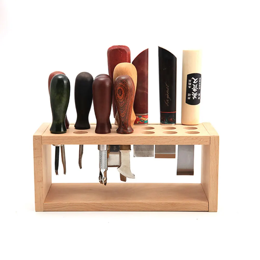 

Wooden Holding Organiser Tool Storage Box Rack Sturdy Multi Purpose Handcraft Paintbrush Sewing Accessories Organizer