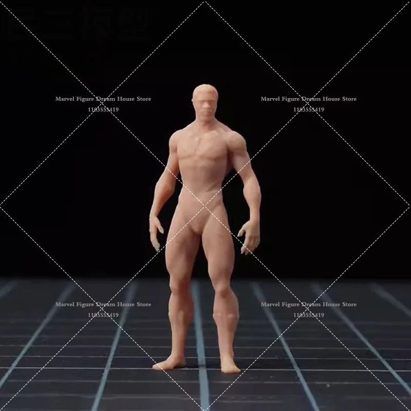 Muñeca de escena en miniatura a escala 1/64 1/43, modelo blanco, cómics sin panizados, figura de acción de Pantera Negra, versión 2