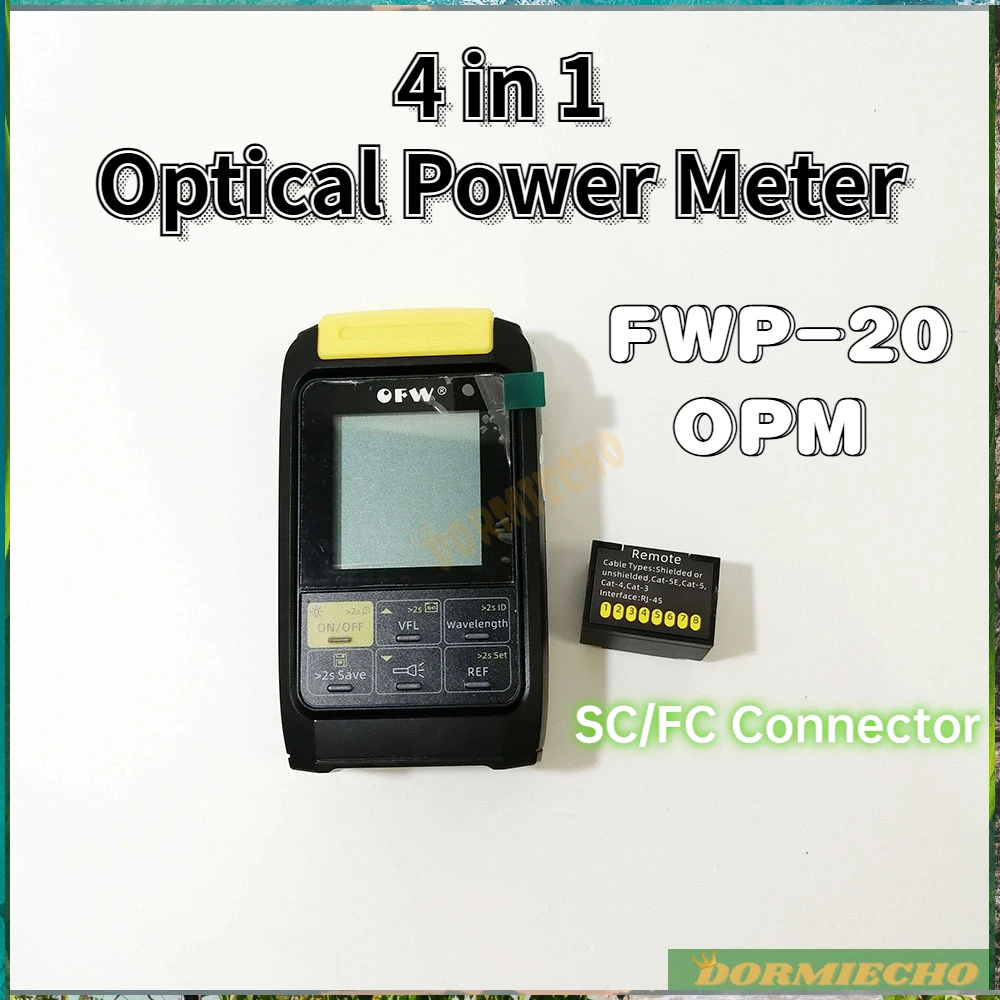 High Quality Fiber Optical Power Meter 4 in 1 with Visual Fault Locator FWP-20 OPM SC/FC Connector Li-Lion Battery FTTH Freeship