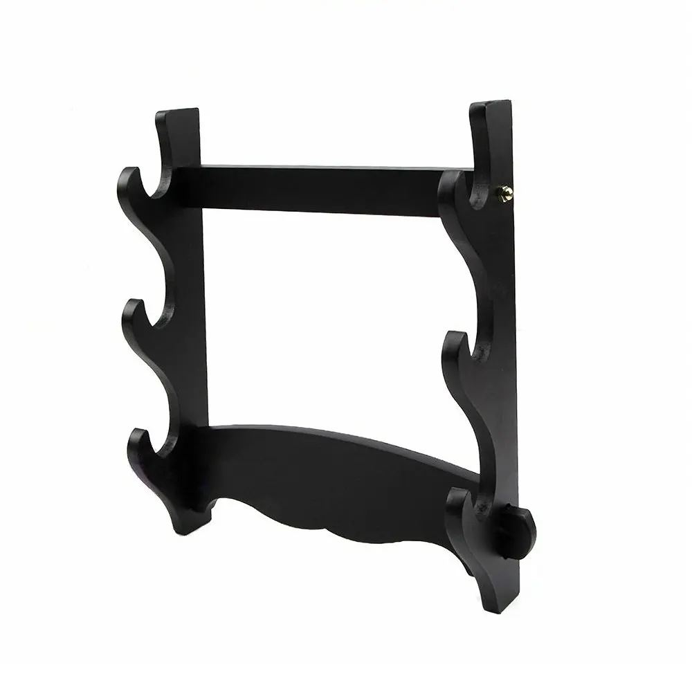 Japanese Wall Mount Samurai Sword Katana Holder Stand Hanger Bracket Rack Display 3 Layer