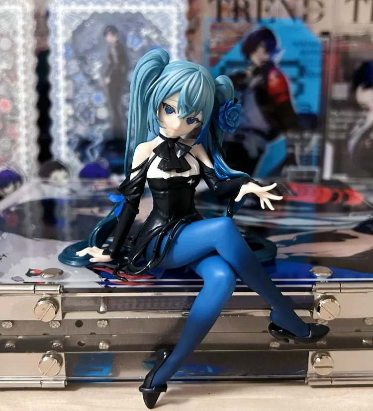 Original Furyu Vocaloid Hatsune Miku bleu Rose figurine fleur fée Anime Figure Collection modèle décoration ornements jouet