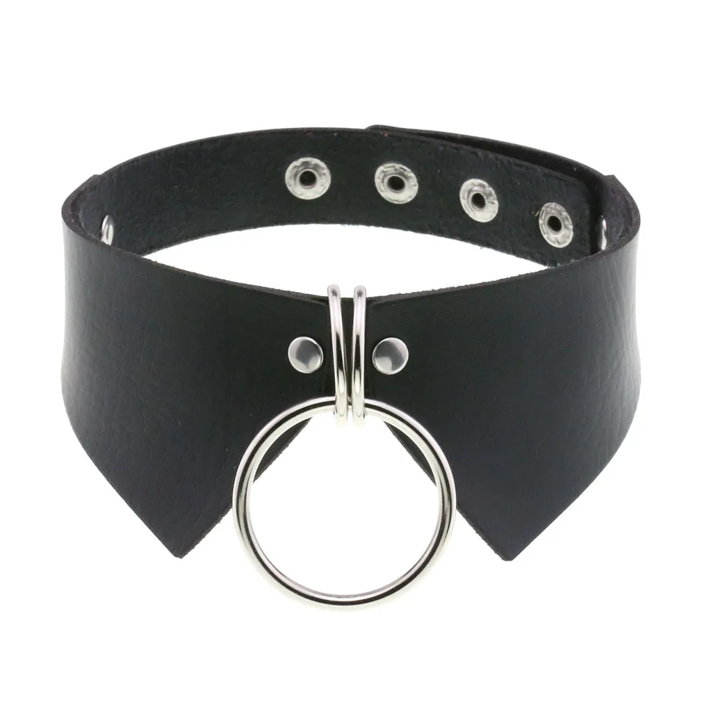 DIEZI Vintage Süße Kühle Hip Hop Niet Halsband Halskette Harajuku Gothic Club Schwarz PU Leder Kragen Drehmomente Halskette Schmuck