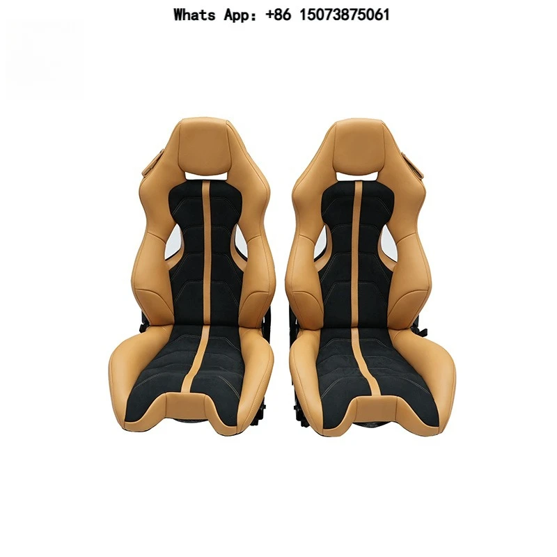 Car Seats Lightweight Track Seats Red Leather Fully Automatic Electric Car Seats for 458 Speciale Bucket Seat