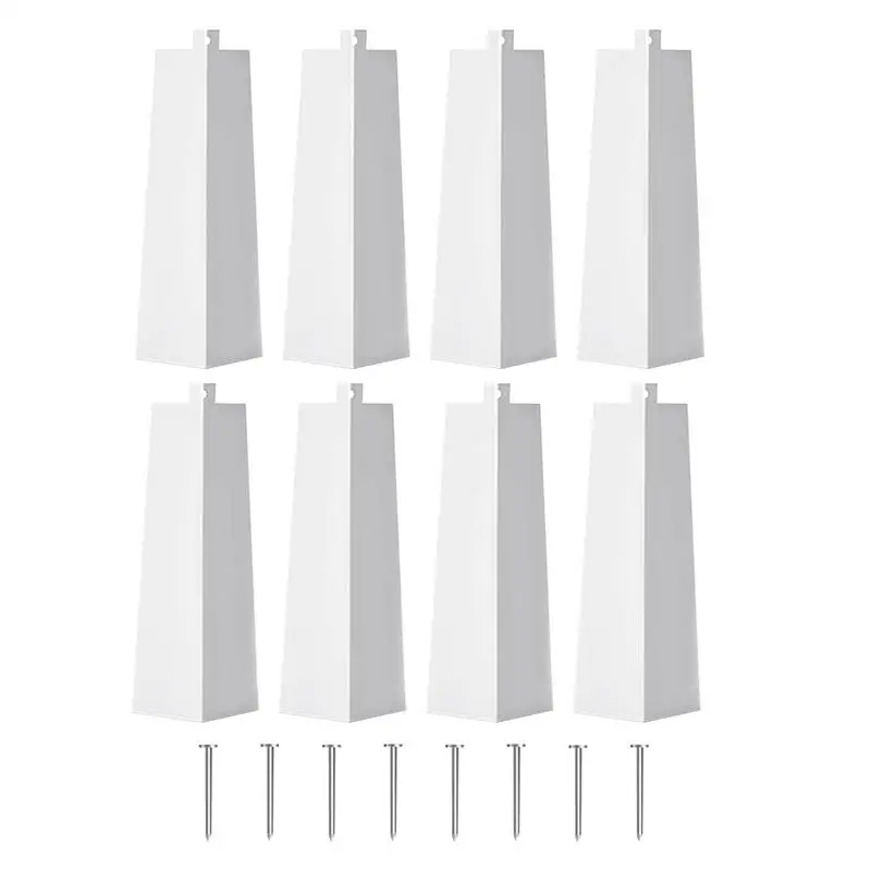 

Aluminum Siding Corners White Siding Corner Caps Smooth Siding Aluminum Corner Multipurpose Corner Trim Set House Exterior