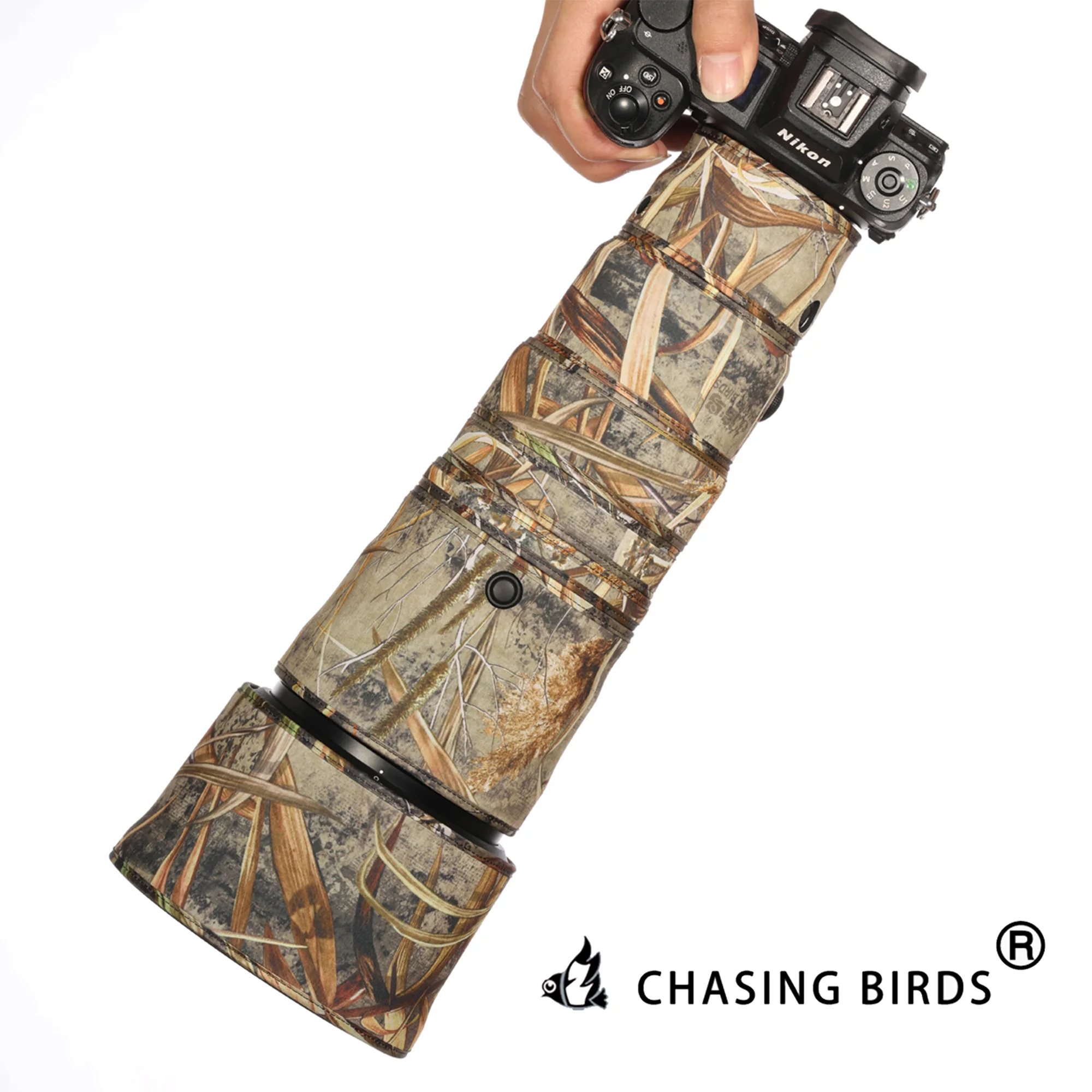 CHASING BIRDS Version IV Lens Camouflage Coat for NIKON Z 400mm F4.5 VR S Waterproof and Rainproof Lens Protective Cover NIKKOR
