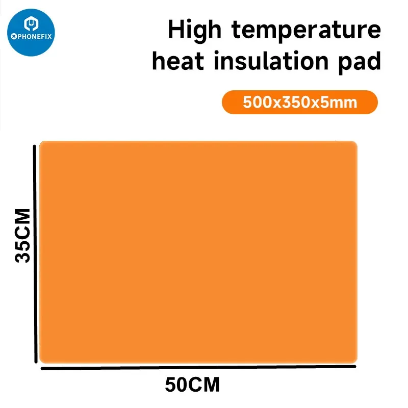 Imagem -05 - Xinzhizao-almofada de Isolamento Térmico de Silicone para Reparação de Telefone Móvel Aquecimento de ar Quente de Solda Manutenção de Pcb de Tamanho Grande Esteira de Trabalho