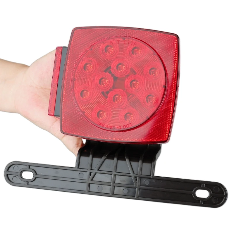License Plate Light Replacement Bracket for Trailer Owners, Plastic Rear Plate Mount with Elongated Slot Design X37F