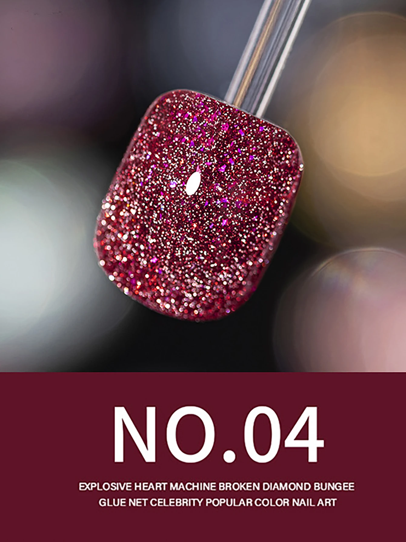 1-6 قطعة WS فلاش الأزرق الأظافر الأحمر الأظافر كسر الماس هلام مسمار البولندية الخريف/الشتاء مبيعا الملونة هلام مسمار ملصقات الأظافر المورد