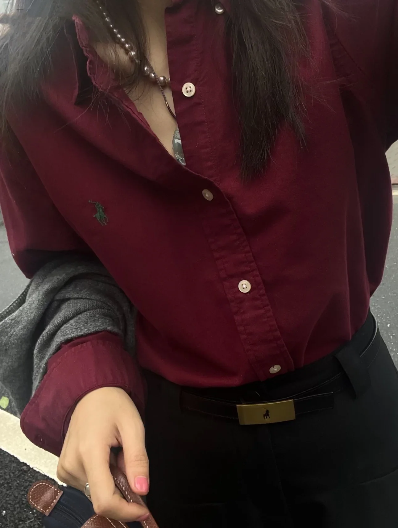 بولو رالف لورين قميص الموضة الرجال الصيف رقيقة بلون بلوزة طويلة الأكمام عادية تنوعا فضفاض واقية من الشمس قميص #3