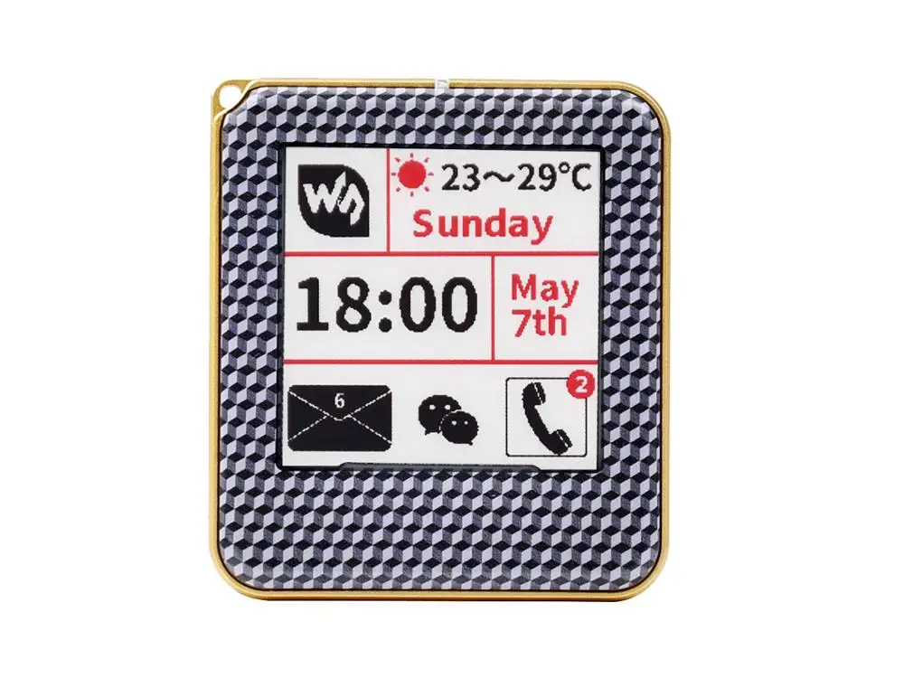 Waveshare papel eletrônico alimentado por NFC de 1,54 polegadas, sem bateria, alimentação sem fio e transferência de dados