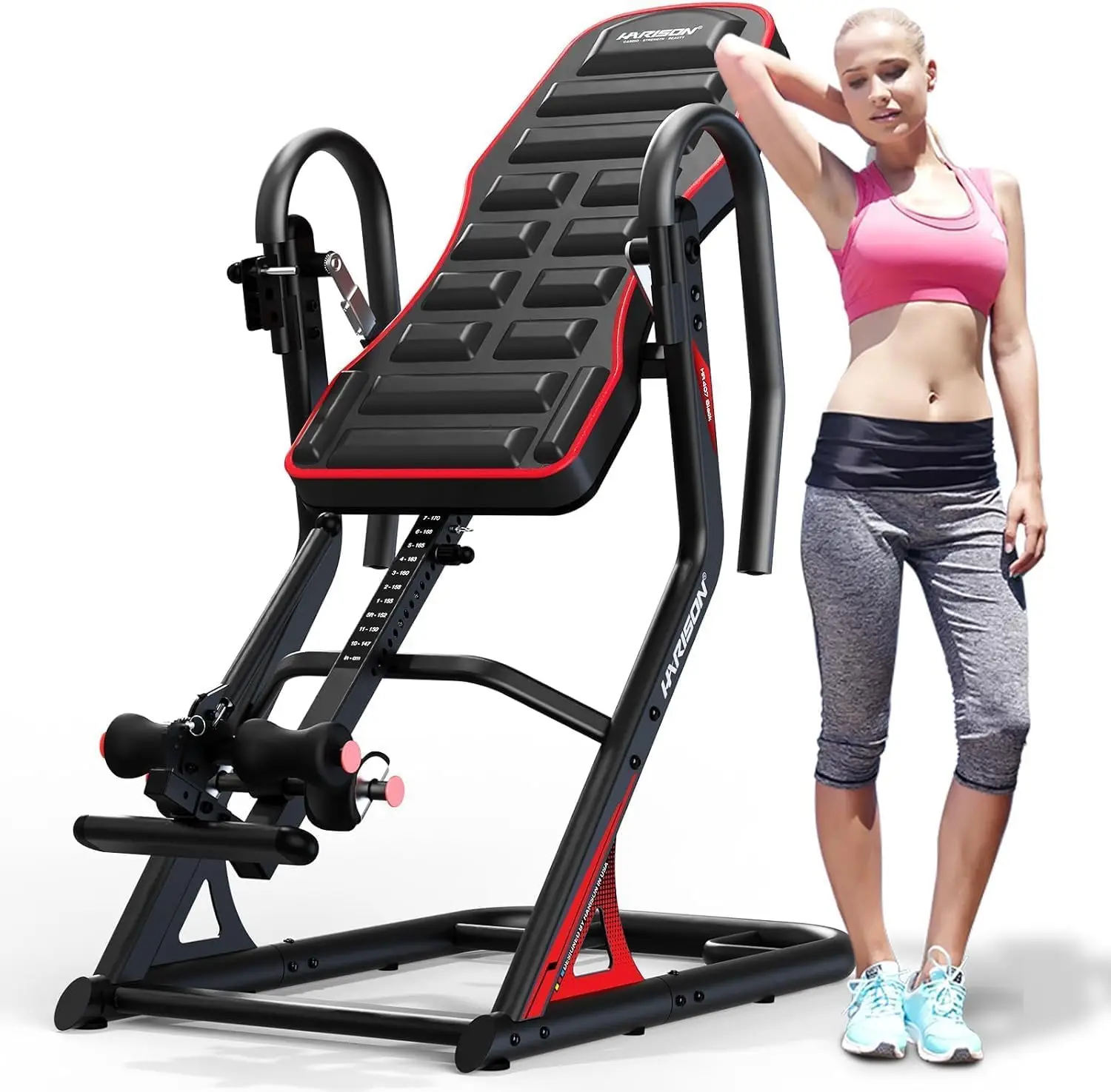 Inversion Table for Back Pain Relief - Decompression Back Stretcher, 350LBS Capacity Strength Training Inversion, Customized